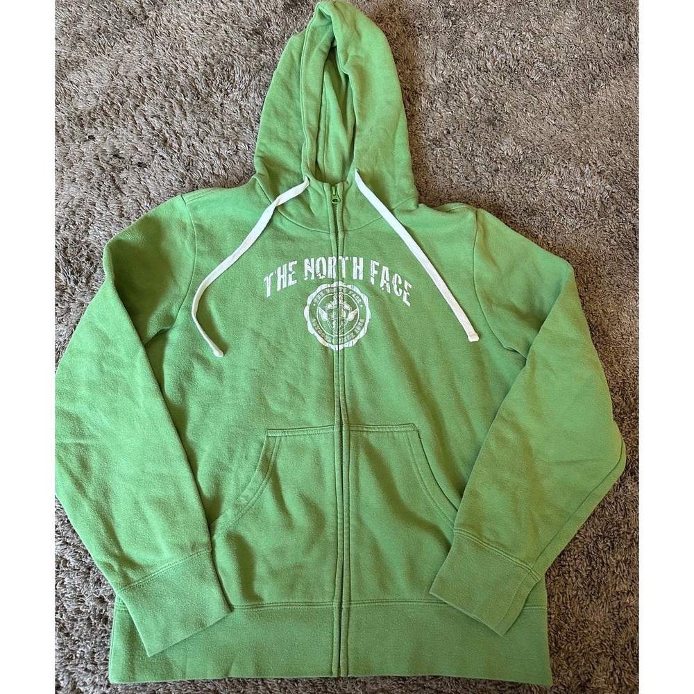 The north face full zip hoodie jacket y2k large‎